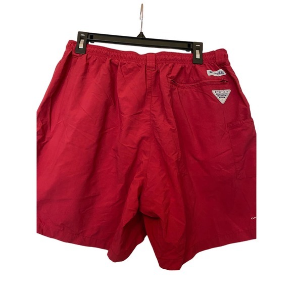 Columbia Mens PFG‎ Backcast III Water Fishing Shorts Swim Trunks Beet Red Large - Picture 8 of 10